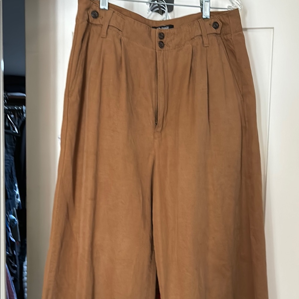 Madewell Harlow wide-leg pleated pants, size 8